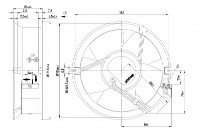 Вентилятор осевой ebmpapst W2E143AB0906