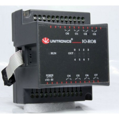 IO-RO8 Модуль релейных выходов 8RO, 24VDC Unitronics IO-RO8 Модуль релейных выходов 8RO, 24VDC Unitronics