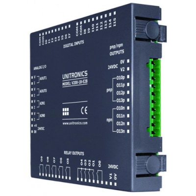 V200-18-E46B Модуль входов/выходов 18DI, 9AI, 2TO, 15RO, 2AO Unitronics