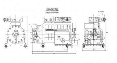 Компрессор «Copeland» D3SC-1000-AWM/D