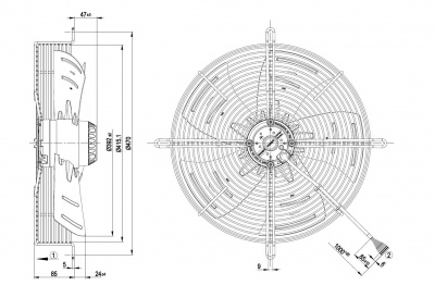 Вентилятор осевой ebmpapst S4D400AP1279