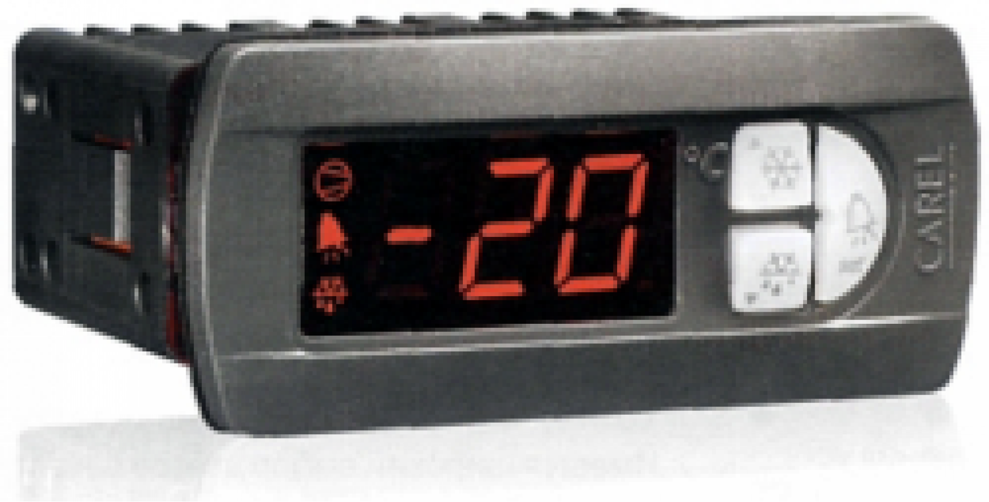 IREVC0LE20 Контроллер IR33+power, питание 12-24В АС, 2 датчика NTC, 2 цифровых входа, RTC,звуковой сигнал, 4 реле: компрессор, разморозка, вентилятор, опц.